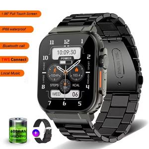 Reloj Inteligente <span class=keywords><strong>A70</strong></span> con Llamadas Bluetooth, Música, Pantalla Grande de 1.96, Batería de 600 mAh, Auriculares TWS, Reproducción de Grabaciones, <span class=keywords><strong>IP68</strong></span>, Último Modelo 2024 - Product Image 2
