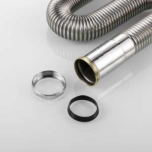 Joyhoo <span class=keywords><strong>Tuyau</strong></span> de vidange de lavabo brossé pour évier 304 Acier inoxydable naturel 32*800 Mm Laiton chromé Crépine de <span class=keywords><strong>pompe</strong></span> moderne 3 pouces 3 ans - Product Image 3