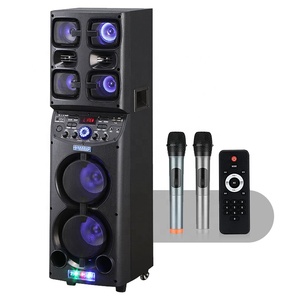 TD0655 Altoparlante Karaoke <span class=keywords><strong>Cassa</strong></span> Grande da Esterno per DJ Party ad Alta Potenza con Microfono e Bluetooth per Casa/Feste/Esterno - Product Image 1