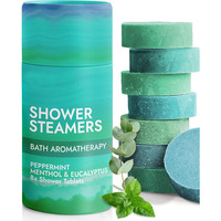 Diffuseur de vapeur pour douche à l'eucalyptus et à la menthe, soulage la congestion avec des bombes de bain vapeur, utilisé pour stimuler l'énergie matinale et favoriser la santé familiale