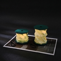Lampe de table LED portable en forme de livre, écran pliable en papier, design papillon vert en bambou, écologique, décoration intérieure