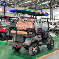 Voiturette de golf électrique CAMP Hotel 4 places, homologuée CE, batterie lithium 72V, voiturette de golf de luxe pour le marché américain et européen
