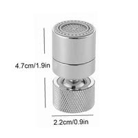 360 degrés double fonction rotatif barboteur robinet aérateur pivotant évier robinet aérateur pulvérisateur accessoire pour cuisine salle de bain