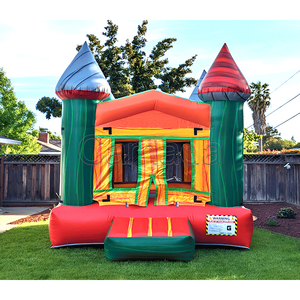 Château gonflable de saut, trampoline mini en PVC de qualité commerciale, capacité de 600 kg, installation facile pour les parcs d'attractions - Product Image 1