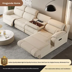 Fauteuil inclinable simple multifonctionnel en tissu, style capsule spatiale de première classe, sans dossier, orienté vers le mur, pour salon moderne - Product Image 4