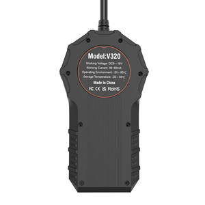 เครื่องมือวินิจฉัยรถยนต์ V320 OBD2 หน้าจอ LCD 195 มม. เครื่องอ่านโค้ด ตรวจจับข้อบกพร่องของเครื่องยนต์ เครื่องทดสอบแบตเตอรี่ - Product Image 2