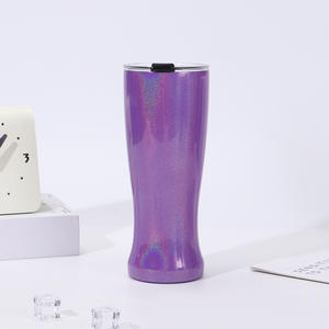 Seaygift arc-en-ciel peinture acier inoxydable vide <span class=keywords><strong>voiture</strong></span> gobelet tasse Double couche extérieur garder froid et chaud taille en forme tasse isolée - Product Image 6