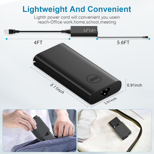 Adaptateur secteur 20V 4,5A 90W USB Type C PD, cordon d'alimentation pour <span class=keywords><strong>XPS</strong></span> 13, Precision 3540, Latitude 3400 - Product Image 1