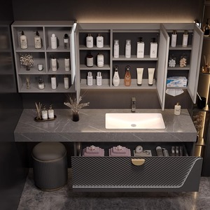 Muebles de <span class=keywords><strong>baño</strong></span> modernos <span class=keywords><strong>con</strong></span> <span class=keywords><strong>espejo</strong></span> inteligente para tocador, <span class=keywords><strong>espejo</strong></span> de <span class=keywords><strong>baño</strong></span> Simple montado en Color personalizado <span class=keywords><strong>con</strong></span> luces Led, juego de tocador - Product Image 5