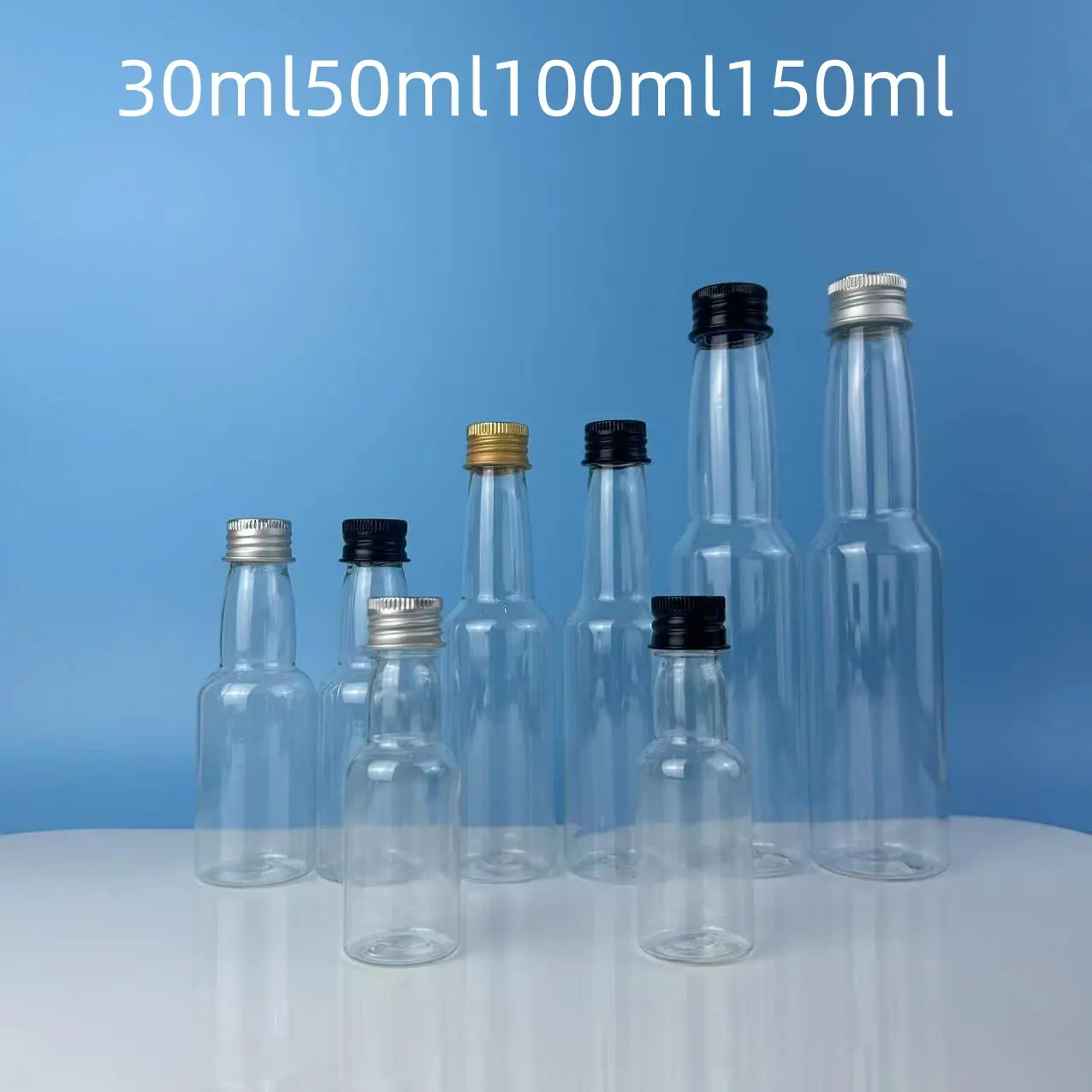 30 ml50ml 100ml bottiglia per bevande gassate di piccola capacità bottiglia di vino in plastica pet piccola bottiglia di soda