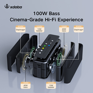 Xdbo x8 अधिकतम 100w पोर्टेबल हाई पावर बास वॉयस कंट्रोल हाइफी साउंड क्वालिटी स्पीकर IPx5 वाटरप्रूफ बीटी 5.0 होम थिएटर पार्टी - Product Image 3