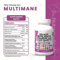 Pilules de collagène personnalisées avec logo pour les cheveux, la peau et les ongles, bloqueur de DHT avec capsules de soutien à la vitamine E pour adultes, non destiné aux femmes enceintes