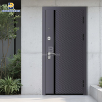 Double porte avant blindée de luxe Roumanie pour l'entrée de la maison Charnières de porte dissimulées pour portes blindées