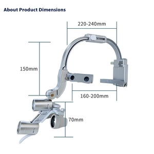 Orthopedische Chirurgische Tandheelkundige Koplamp Lange Zilveren Metalen Plastic Aangedreven Elektriciteit Orale Therapie Apparatuur Accessoires - Product Image 4