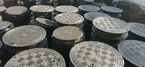 Ocsun Round Concrete Infill Cast Iron Chemical Composition Galvanized Steel Grate Iron Manhole Cover