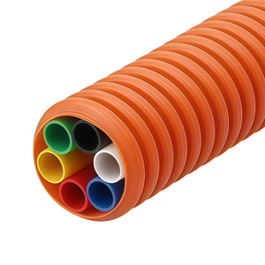 Conduit de <span class=keywords><strong>Fibre</strong></span> <span class=keywords><strong>Optique</strong></span> Corrugué en PEHD Souterrain à 6 Voies avec 6 Sous-Conduits Intérieurs pour Système Réseau FTTH - Product Image 1