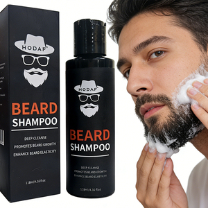 Shampoo pour <span class=keywords><strong>barbe</strong></span> pour hommes, nettoyage en profondeur, favorise la croissance, nourrit, renforce et adoucit les poils du visage, étiquette privée OEM - Product Image 1
