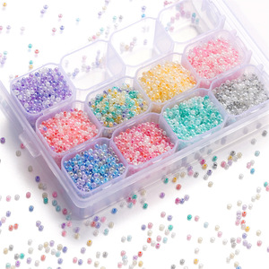 Colorful 2mm Glass Seed <b>Beads</b> Round Loose <b>Beads</b> For Bracelet Making Jewelry Accessories Wholesale - Product Image 1