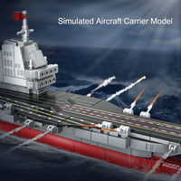 WOMA-portaaviones de juguete, modelo 8 en 1, Battleship, barco de guerra, barco de batalla, barcos de batalla, coche, helicóptero, bloques de construcción, juego de bloques