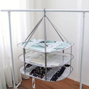 Secadora de Ropa Plegable Pop & Fold con 3 Niveles para Suéteres, Superficie de Secado de Malla Resistente al Viento con Correa de Sujeción - Product Image 6