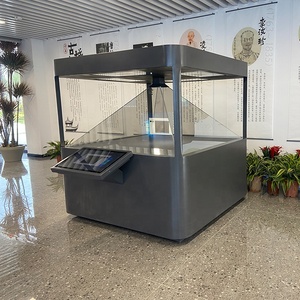 Seeball 55inch 360 độ 3D Holographic Showcase hộp Holographic màn hình chiếu kim tự tháp 4 bên trong suốt quảng cáo - Product Image 3