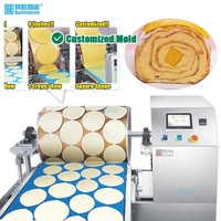Nouvelle machine automatique industrielle électrique à crêpes, machine à faire des peaux de crêpes, 380V 15KW, haute productivité pour la ligne de production de boulangerie
