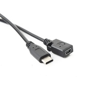 Kabel Data OEM ODM 3A Pengisian Cepat Kecepatan Tinggi Tipe-C/Mini Micro USB 1.8m untuk Ponsel & Tablet Android Hitam/Putih Transfer Data