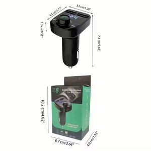 เครื่องส่งสัญญาณชาร์จในรถยนต์ USB X8 โทรแบบแฮนด์ฟรี เครื่องเล่น MP3 ไร้สายอเนกประสงค์ในรถยนต์ พร้อมที่ชาร์จ USB คู่ - Product Image 6