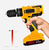 Perceuse portative 48V Batterie rechargeable Outil électrique Perceuse sans fil Tournevis électrique