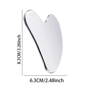 กัวซาบอร์ดสแตนเลสรูปหัวใจมีดนวดหน้าเครื่องมือเสริมความงามสำหรับตา - Product Image 6