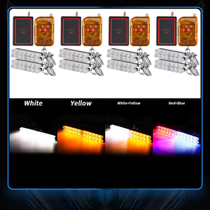 LKT Interruttore Telecomandato da Uno a Quattro Canali per Controllo Luci di Emergenza Rosse e <span class=keywords><strong>Blu</strong></span>, Luce Lampeggiante Wireless per Auto - Product Image 6