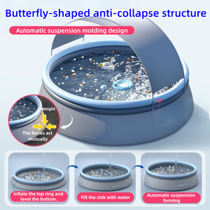 Piscine <span class=keywords><strong>gonflable</strong></span> pliable en PVC pour enfants, durable, écologique et portable pour l'extérieur - Product Image 4