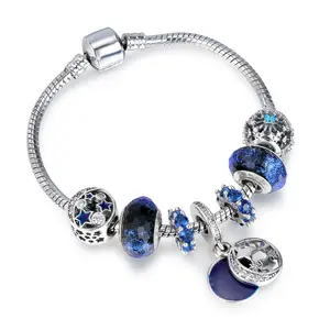 Fabrik Großhandel 100 % 925 Sterling-Silber Chamäleon-Hängeschmuck passende Original-Armband Damen-Schmuck DIY Perlen Marienbube-Anhänger