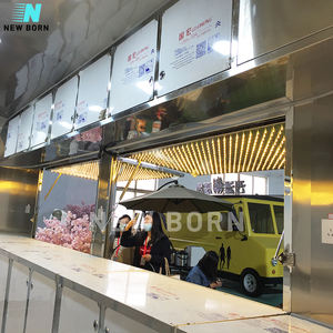 Baru lahir Towable es kopi toko jus bir Bar Restaurant Trailer Mobile Crepe Taco Hot Dog makanan ringan truk dengan dapur penuh - Product Image 5