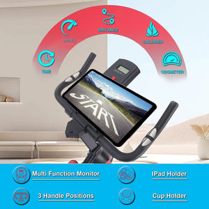 Custom Logo Fitness Apparatuur Thuis Gebruik Indoor Stille Slimme Draaiende Fietsfiets Met Monitoren - Product Image 4