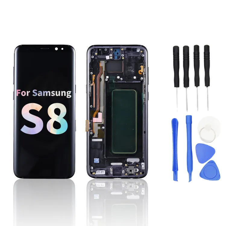 Factory Manufacturers Wholesale 100% Well Tested Original Quality Display Replacement For Samsung Galaxy S8 Lcd Screen