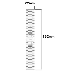 Correa de Acero Inoxidable de Lujo de 22 mm con Textura para Reloj OnePlus 2, OPPO <span class=keywords><strong>Watch</strong></span> X 4 Pro, <span class=keywords><strong>Realme</strong></span> 3 <span class=keywords><strong>S</strong></span>, Correa de Metal para Reloj Inteligente - Product Image 4