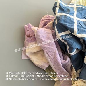 Trapos de Limpieza de Algodón de Colores Mixtos No Abrasivos para Uso Marino e Industrial, 10 KG 25 KG - Product Image 4