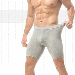 Nuovi arrivi <span class=keywords><strong>boxer</strong></span> da <span class=keywords><strong>uomo</strong></span> in <span class=keywords><strong>cotone</strong></span> Extra lungo slip a vita media traspirante tinta unita <span class=keywords><strong>boxer</strong></span> a gamba lunga da <span class=keywords><strong>uomo</strong></span> - Product Image 3