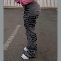 DiZNEW Fabricant de jeans, vente en gros de jeans pour femmes, pantalons 2024, jeans skinny décontractés grande taille pour femmes et dames