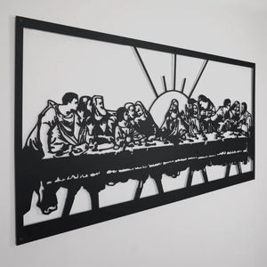 Jesus Last Supper Metal Wall Decor Christian Metal Gift Da Vinci Artwork Home Wall Art decorazione Da parete in metallo - Product Image 5