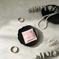En stock, prêt à être expédié, pochette à bijoux en microfibre rose, enveloppe pour le rangement des bijoux, sac de rangement pour bijoux, emballage pour marque de bijoux