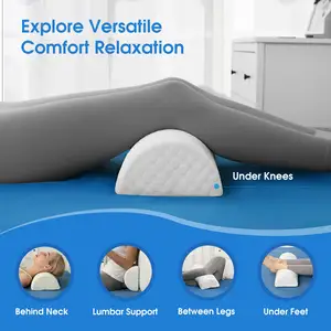 Mezza luna cuscino per gambe ginocchia puro Memory Foam Semi-Roll cuscino mezzo tondo cuscino sostegno del letto