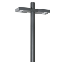 Luminaire LED d'extérieur pour allée, alimenté en courant alternatif, éclairage de poteau, indice de protection IP65, garantie de 5 ans, construction en aluminium pour l'éclairage