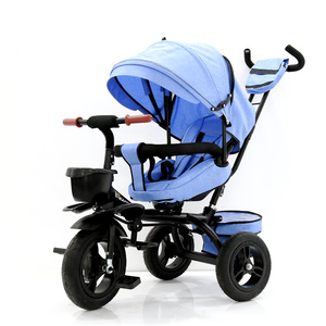 Triciclo de Acero Inoxidable de 3 Ruedas para Niños de 2 a 8 Años, Llantas de Goma Sin Neumáticos, Capacidad de Carga de 20 KG, Marca FZ - Product Image 2