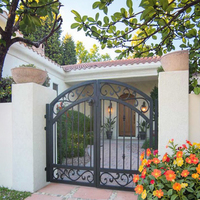 Portails de sécurité en fer forgé écologiques, portail décoratif en fer, acier aluminium revêtu, métal, plastique, jardin, agriculture, sécurité