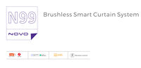 NOVO N99 1.2Nm Tuya Intelligence Wifi Zigbee Produit intelligent pour la maison intelligente Moteur de rideau électrique Ouvre-rideau motorisé