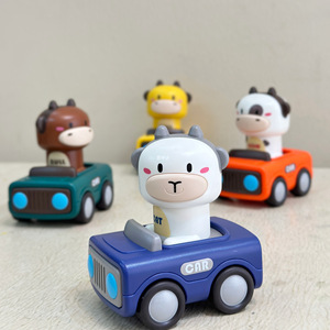 Macchinina Giocattolo in Plastica per Bambini, Divertente Interazione Genitore-Figlio, Cartone Animato Spingi e Scivola per Bambini dai 13 Anni in su - Product Image 3