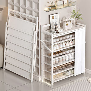 Organisateur de rangement, étagère à chaussures pour entrée, salon, chambre à coucher, étagères à chaussures uniques, design moderne, étagère à chaussures avec siège - Product Image 2