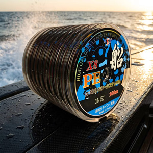 JIESHIDA X8 Lenza da Pesca Intrecciata a 8 Fili, 100m, 21kg, 45LB, Lenza PE per Pesca in Barca, Acqua Salata, Alta Resistenza all'Abrasione - Product Image 3